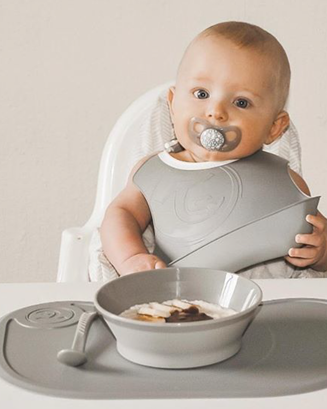 Babyskjeer 3-pack 6 mån+ / Grå hover