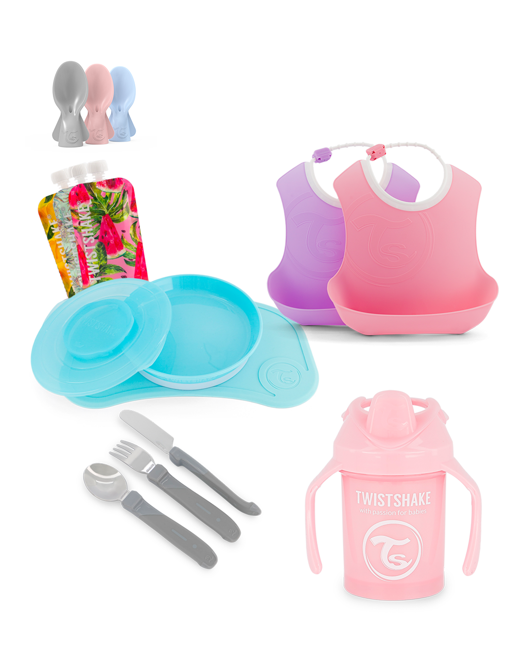 Twistshake Kit de bain pour bébé - Tout ce dont vous avez besoin pour un  bain sûr et agréable !