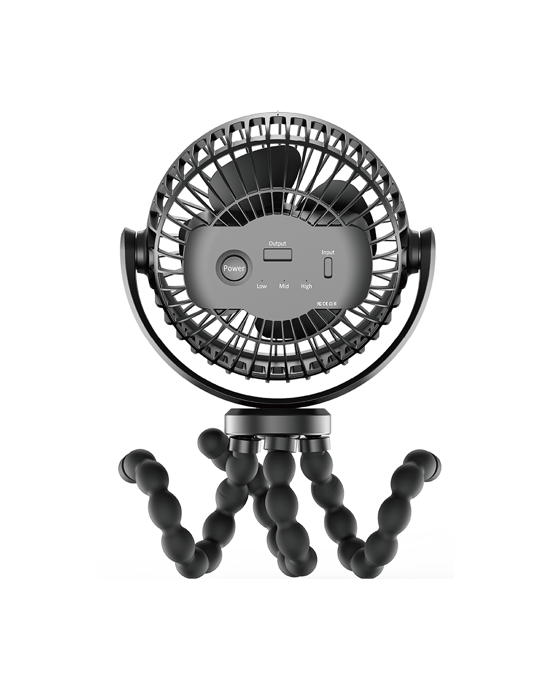 2 en 1 Ventilador Portátil & Banco de Energía 0 meses+ / Negro - 6