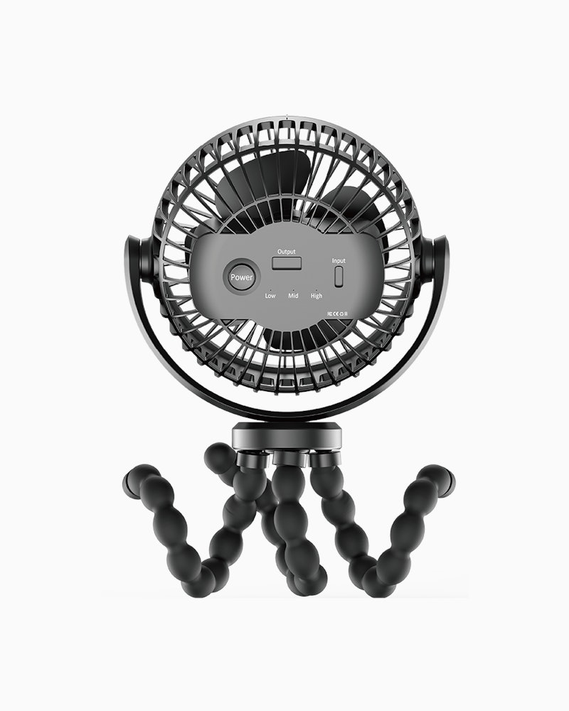 2 en 1 Ventilador Portátil & Banco de Energía 0 meses+ / Negro - 6