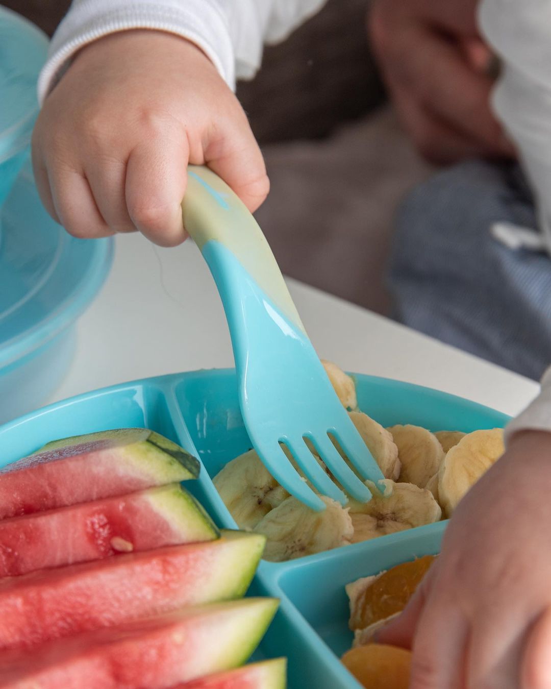 Couverts pour bébé 6 mois+ / Bleu hover