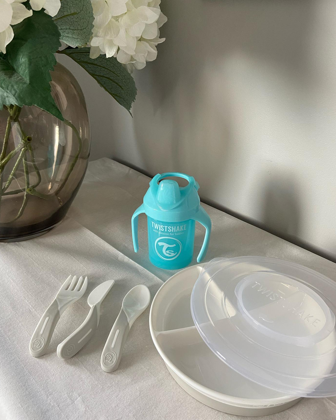 Baby Cutlery Knife Fork & Spoon 6 mth+ / Blue - 3