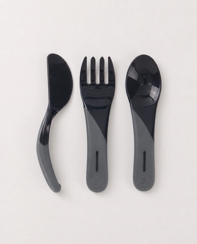 Cubiertos para bebé 6 meses+ / Negro - 1