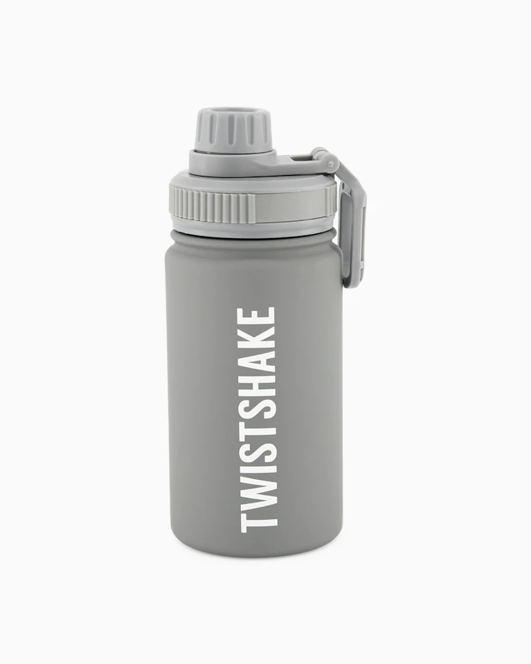 Bouteille d'eau isolée en acier inoxydable - grise Bouteille d'eau isolée en acier inoxydable - grise
