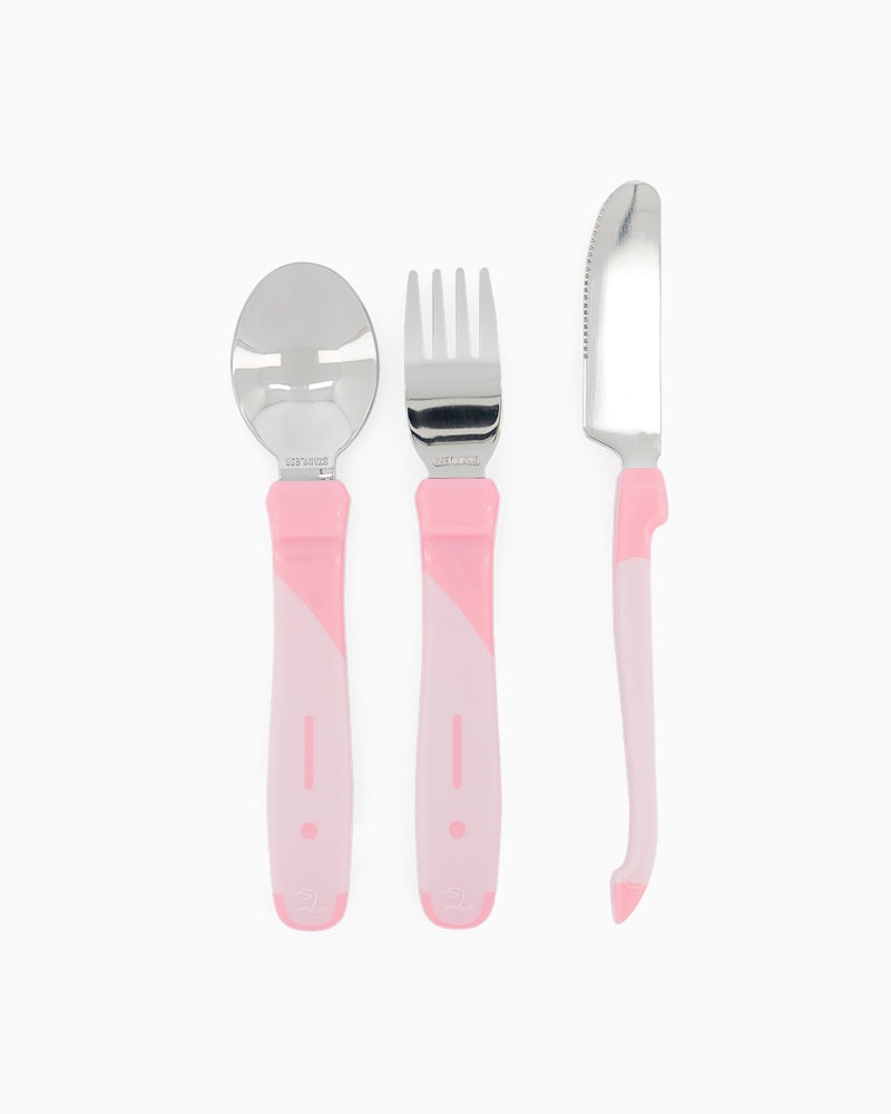 Children's Cutlery Stainless Steel 12 mth+ / Pink - 1