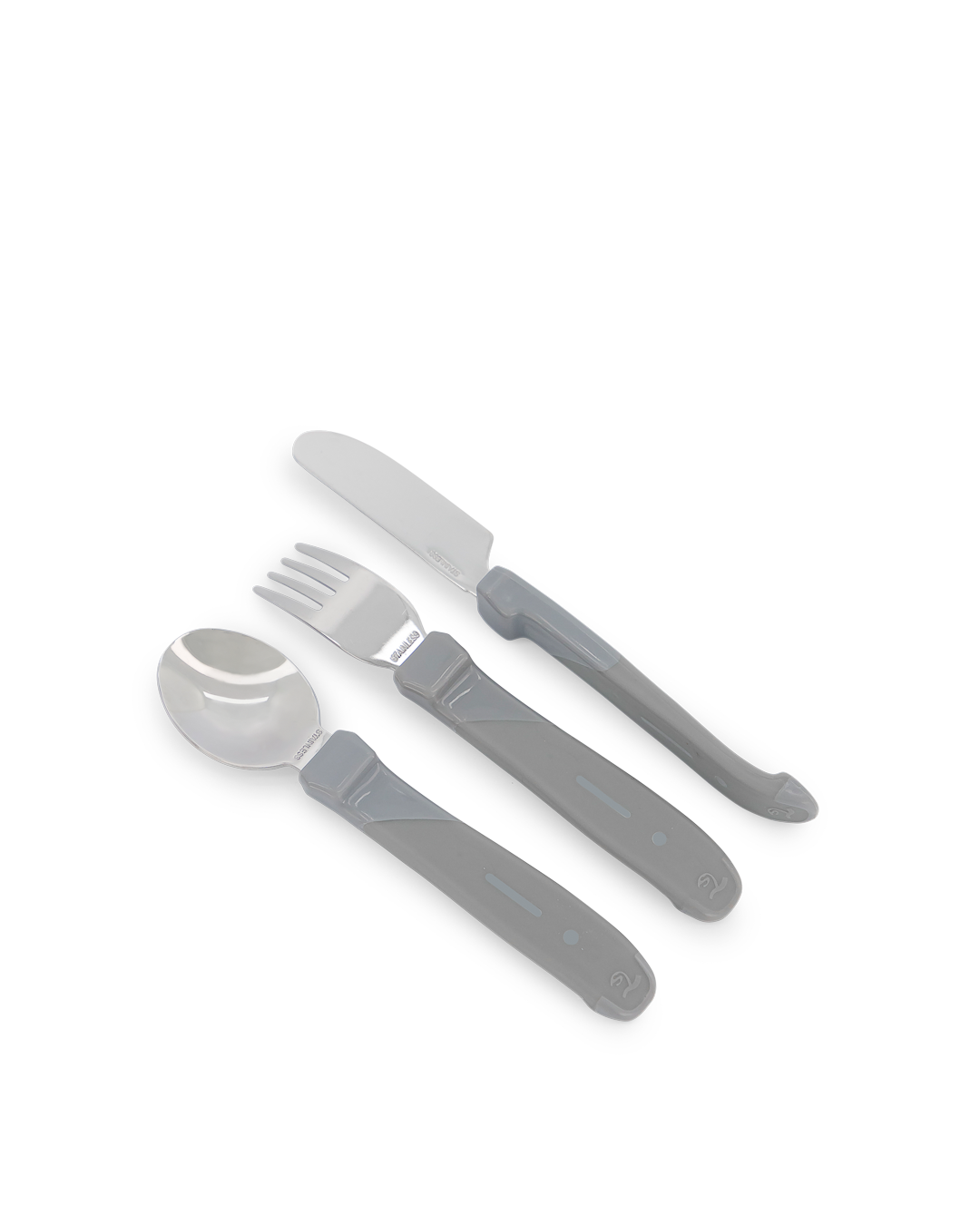 Barnbestick Rostfritt Stål 12 mån+ / Grå - 4