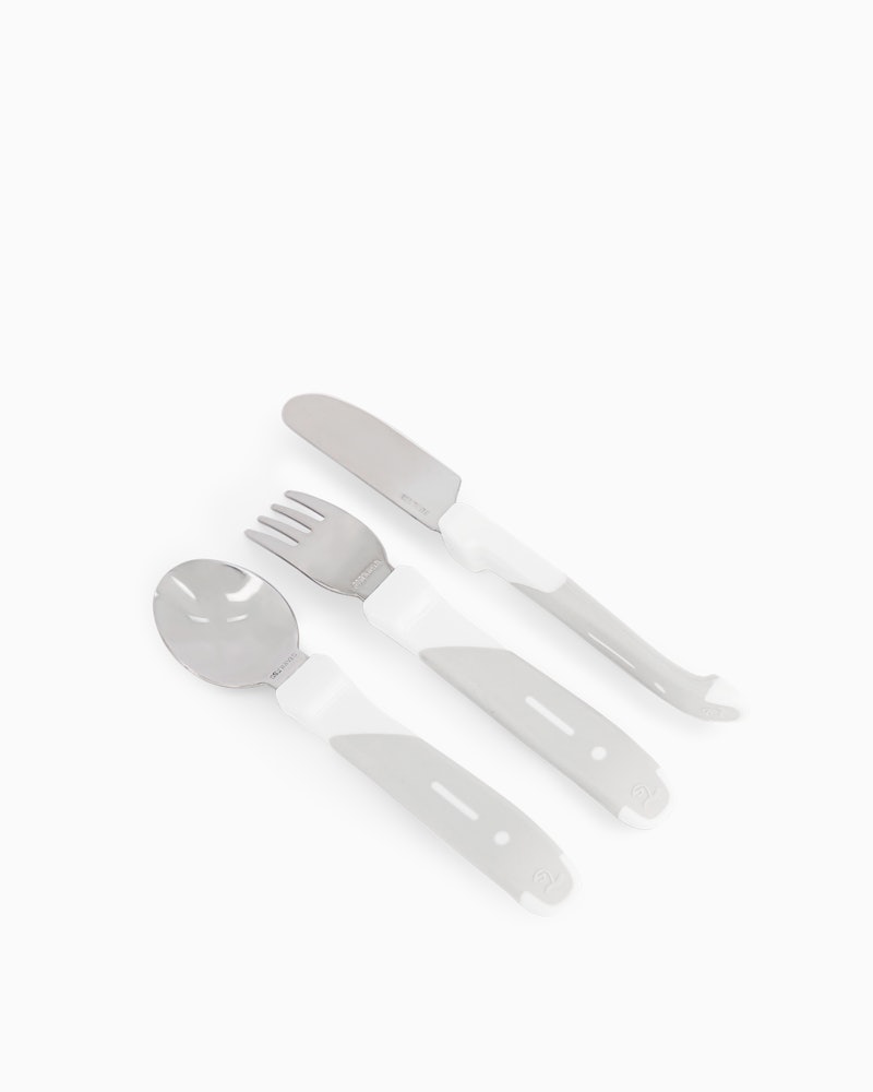 Barnbestick Rostfritt Stål 12 mån+ / Vit - 4