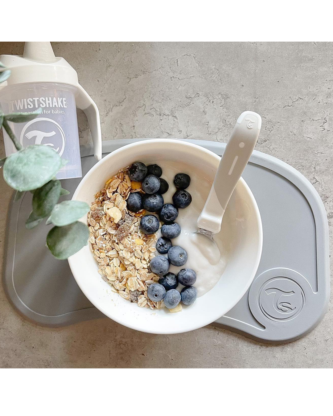 Click-mat with removable plate 6 mth+ / Grey - 7