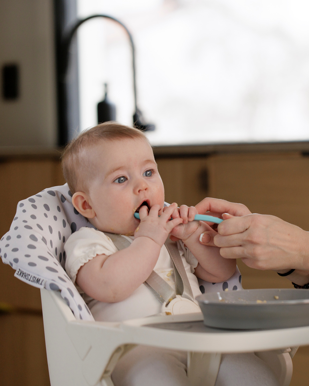 Click-mat with removable plate 6 mth+ / Grey - 6