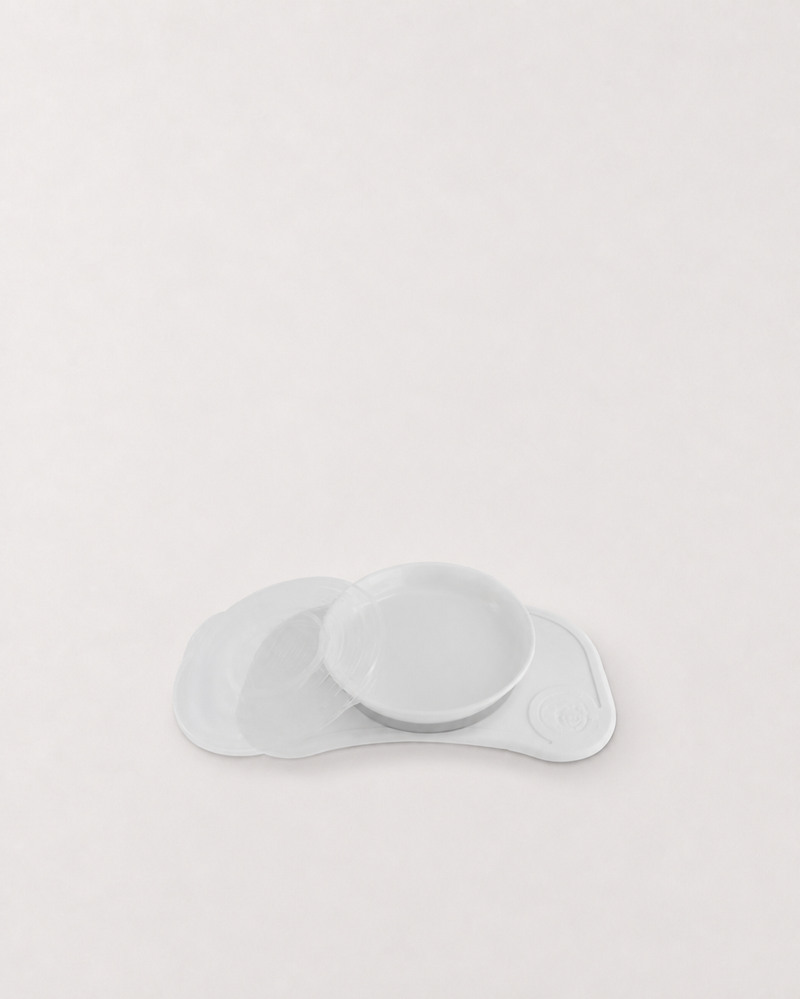 Click-Mat Mini + Assiette 6 mois+ / Blanc