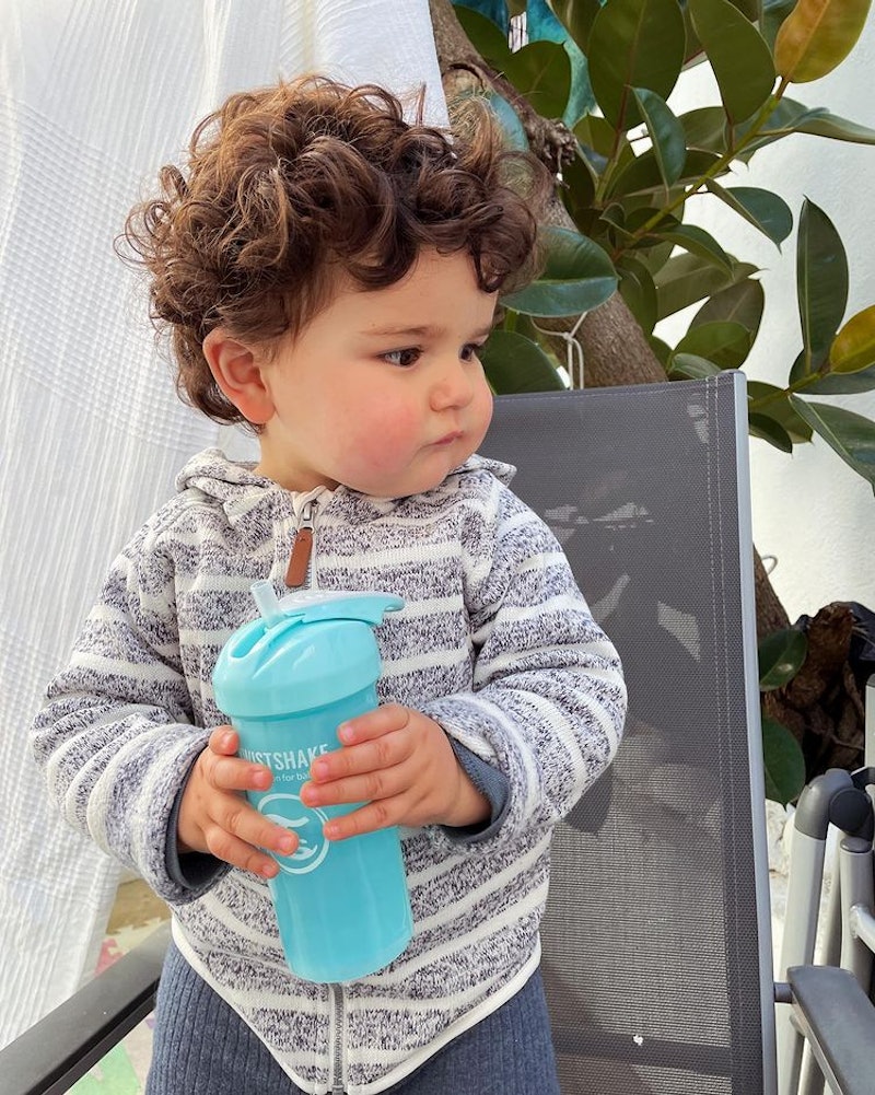 Taza con pajita 360 ml / 6 meses+ / Azul - 2