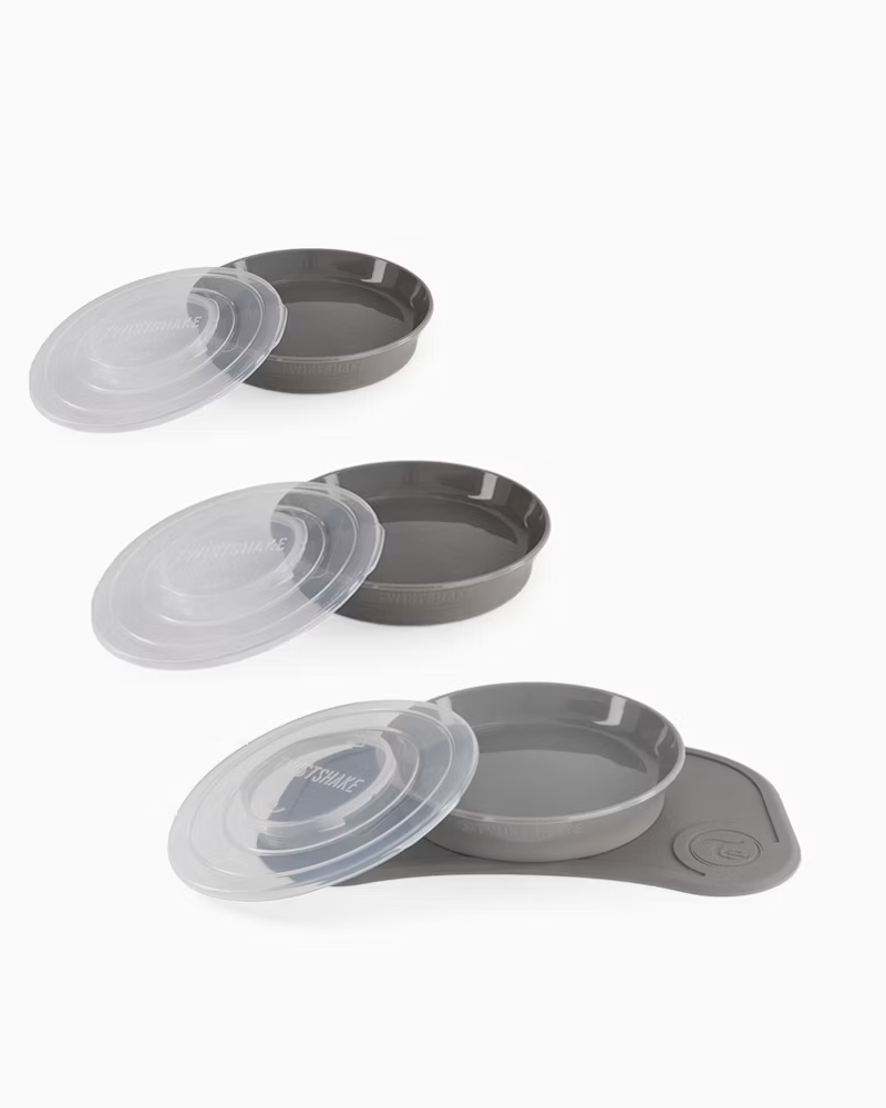 Click-Mat Mini Grau + 3 Teller 6 Monate+ / Grau