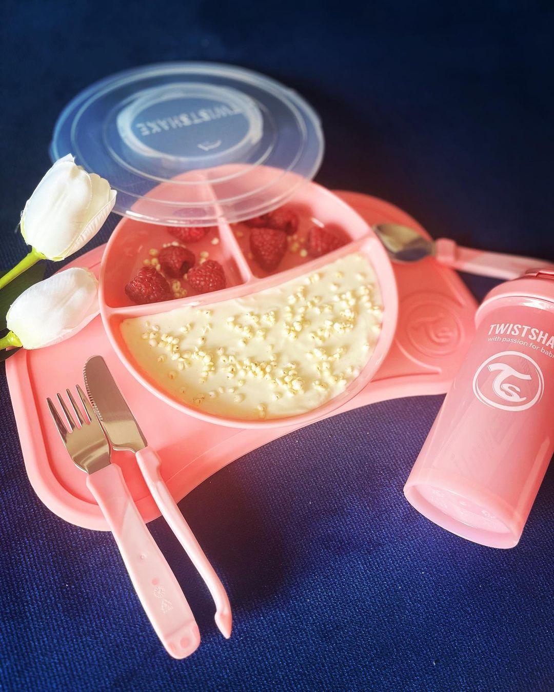 Click-Mat mini Rosa + 3 Platos 6 meses+ / Rosa - 3