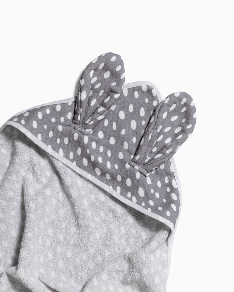 Hooded Towel Baby 0 mth+ / Grey - 4