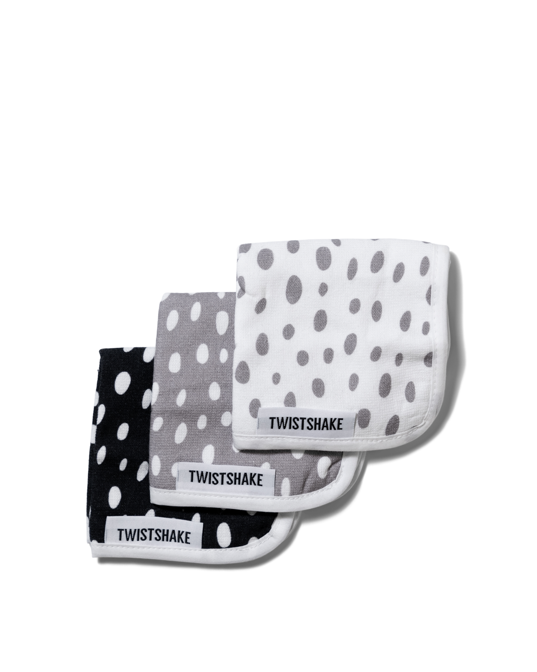 Toallas pequeñas pack de 3 0 meses+ / Black, White & Grey - 3