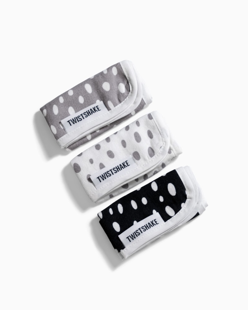 Vaskekluter 3-pack 0 mån+ / Black, White & Grey - 4