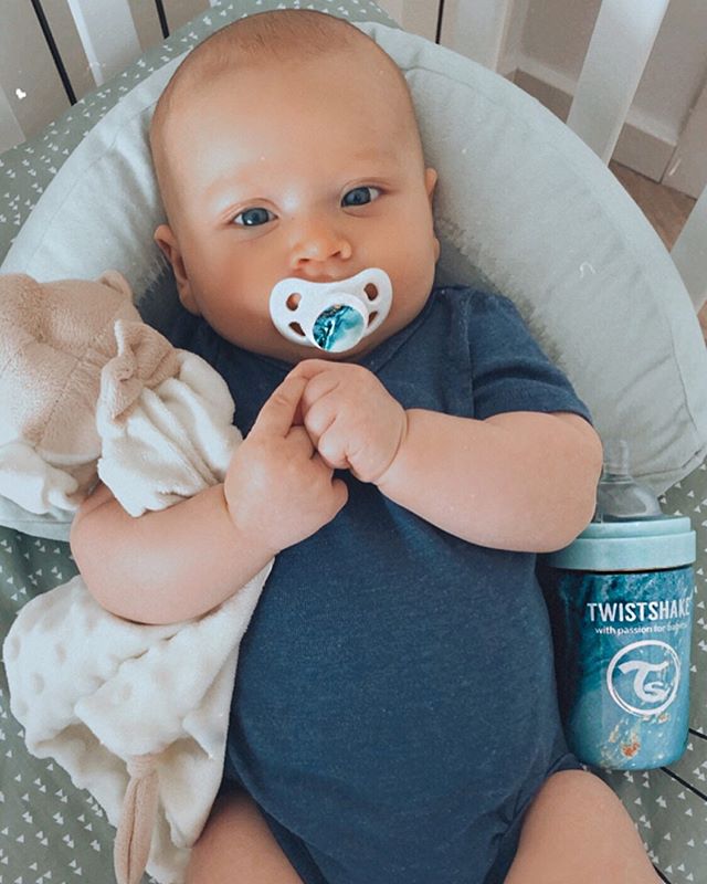 Anti-Colic Stainless Steel 260ml Marble Blue 260 ml / 2 måned+ / Outlet - 3