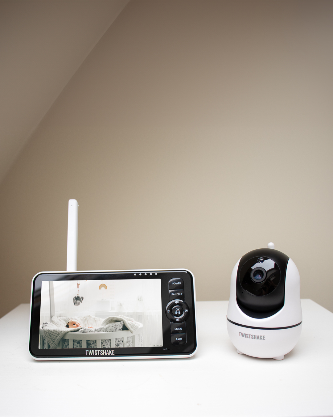 Baby Monitor med kamera 0 mån+ / Svart & Vit - hover