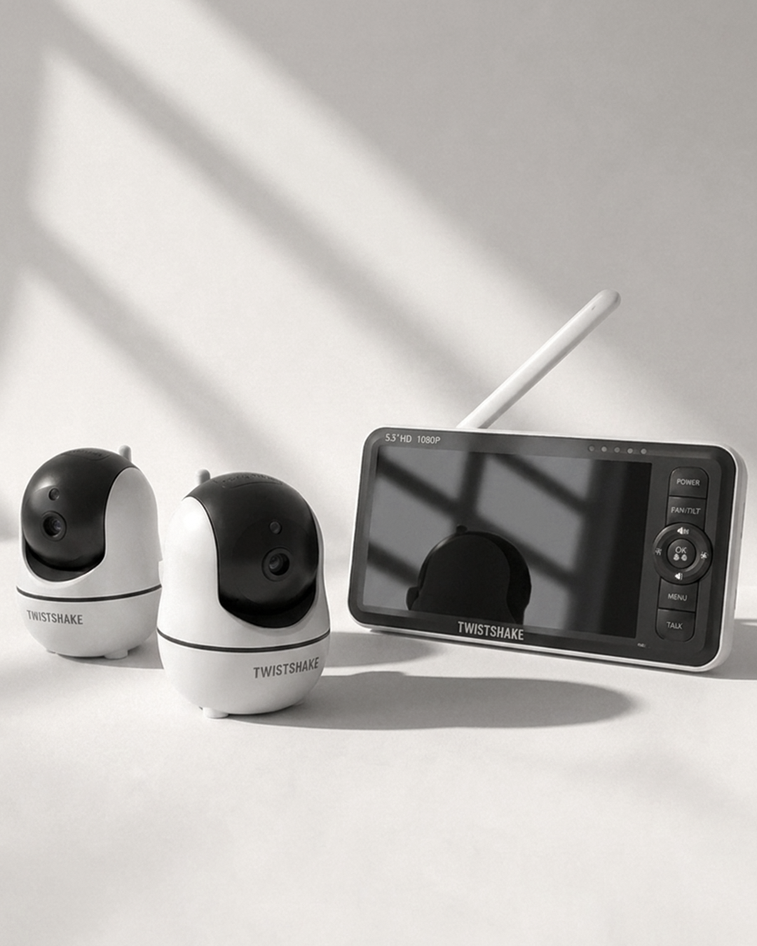 Babyphone PRO – Full HD avec deux caméras 0 mois+ / Noir et blanc