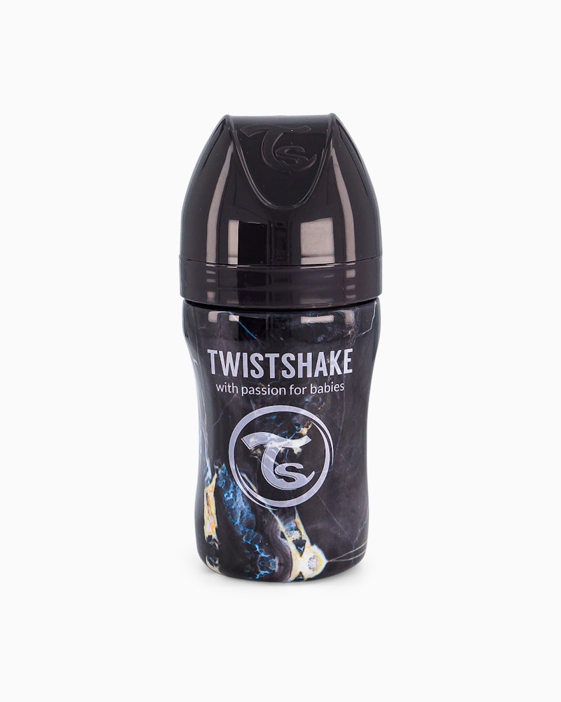 Anti-kolik Nappflaska Stål 260ml Marble Black 260 ml / 2 mån+ / Outlet - 4