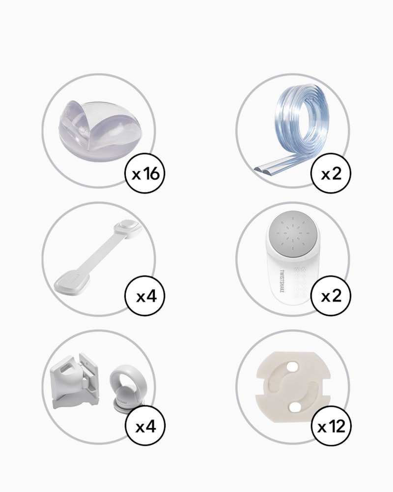 Safe Home – Safety Kit for the Entire Apartment 0 mth+ / Grey & White - 1