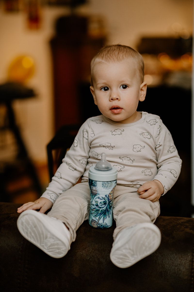 Anti-kolik Nappflaska Stål 260ml Pineapple 260 ml / 2 mån+ / Outlet - 3