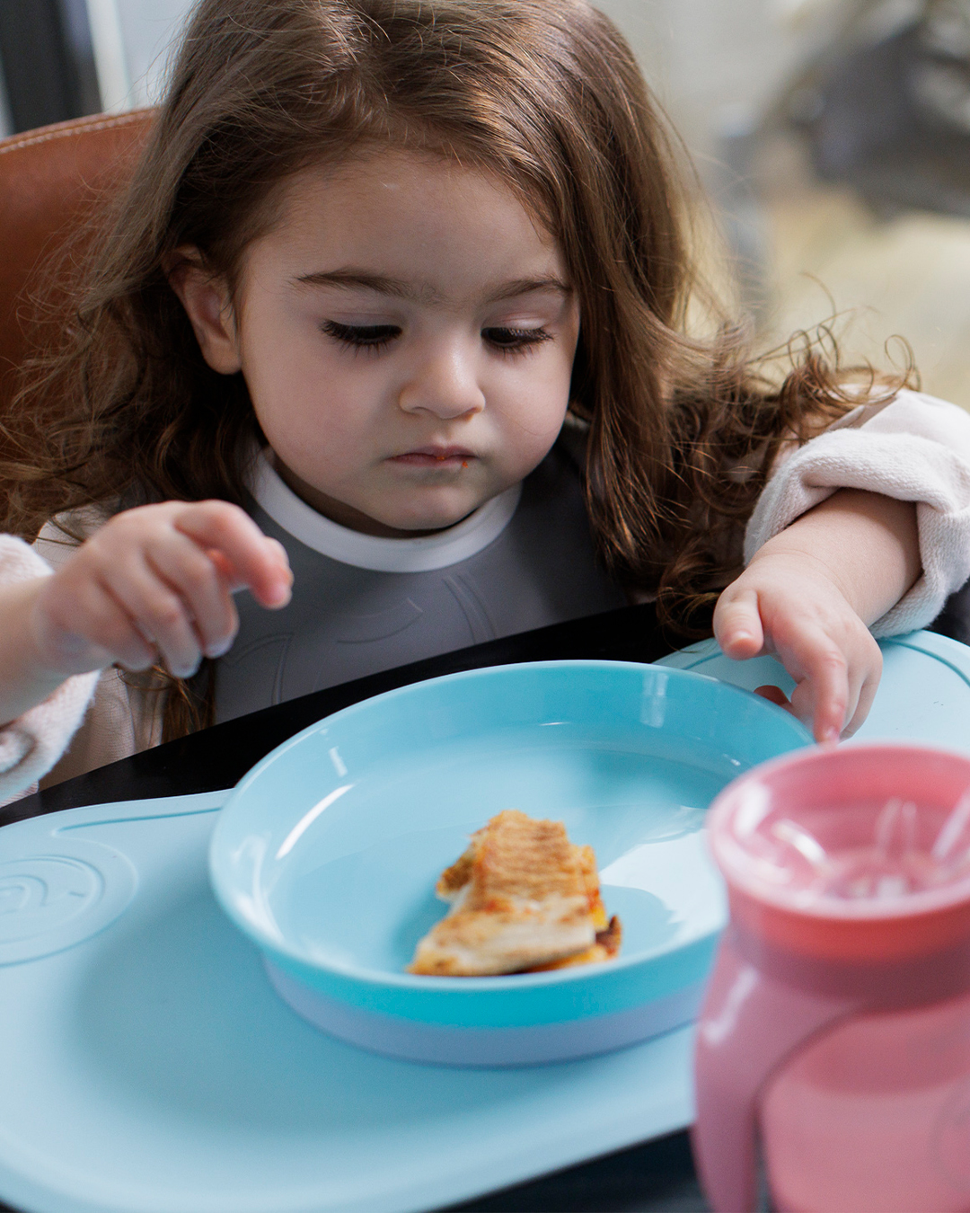 Click-Mat + Assiette 6 mois+ / Bleu - hover