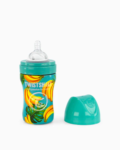 Anti-Colic Stainless Steel 260ml Banana 260 fl oz / 2 mth+ / Outlet