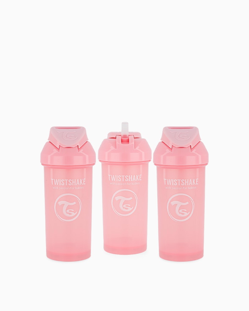 Taza con Pajita Pack de 3 6 meses+ / Rosa - 1