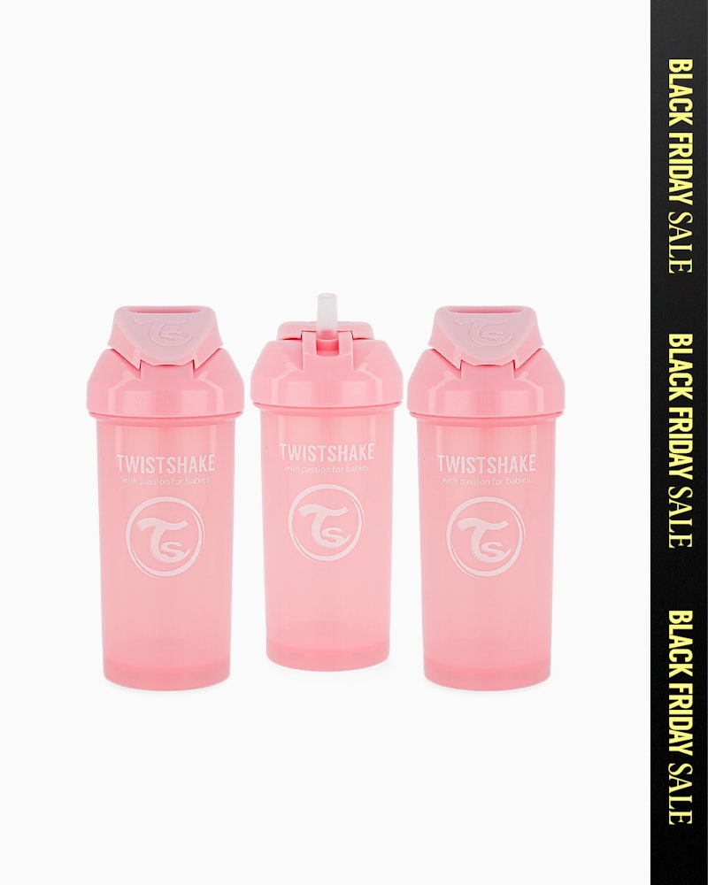 Sugerørkopp 3-pack 6 mån+ / Rosa - 1