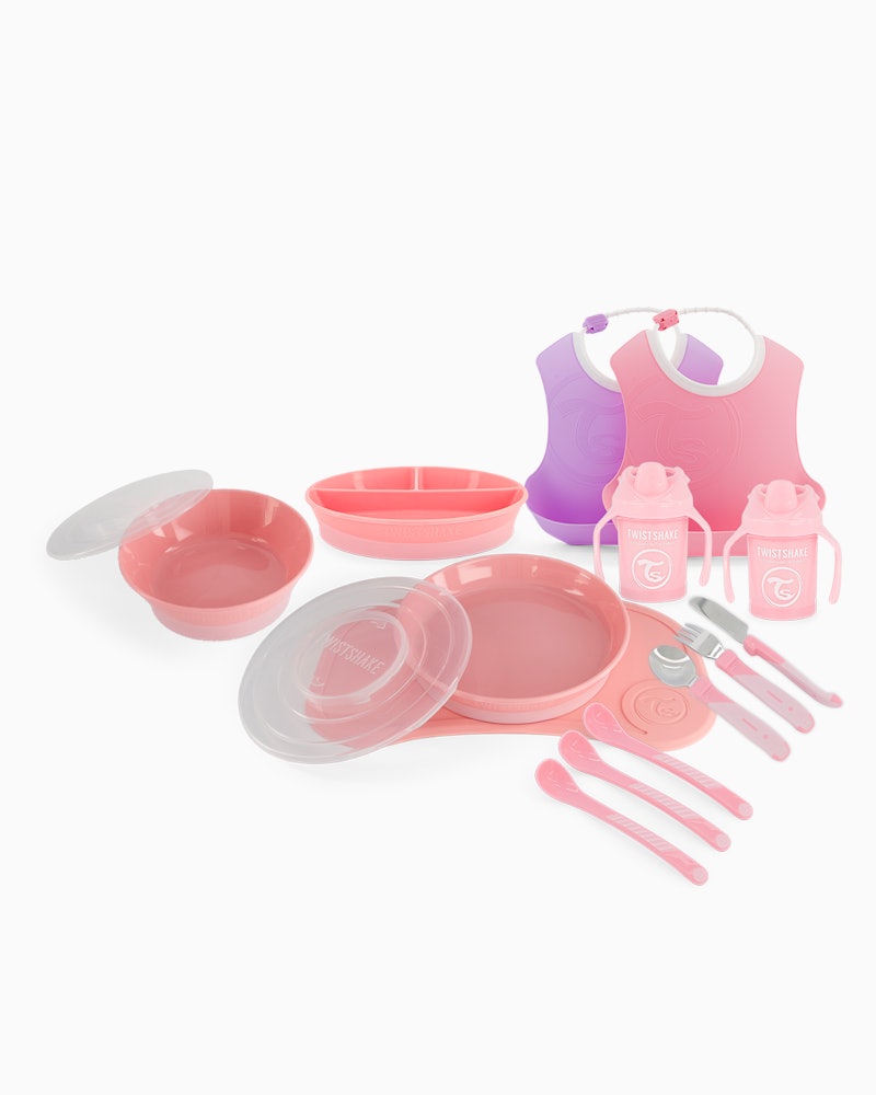 Kit vaisselle début 6 mois+ / Rose - 1