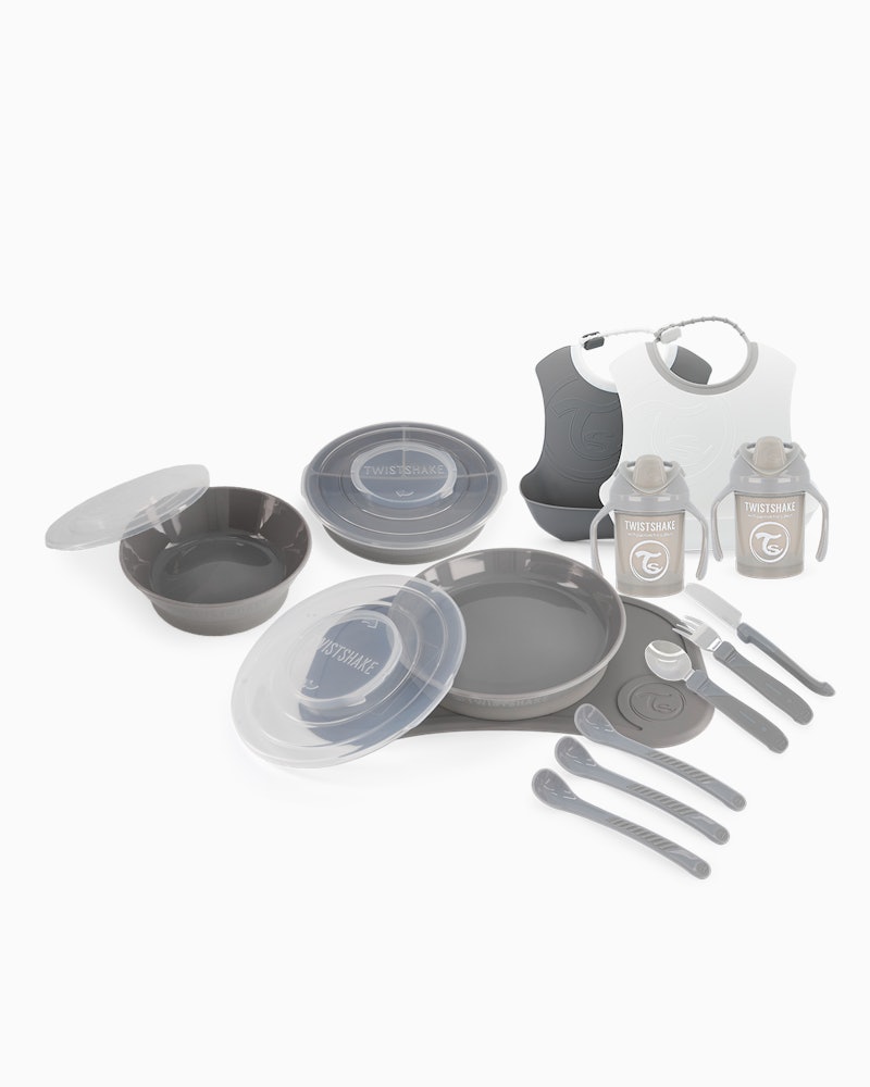Baby Tableware starter kit 6 mth+ / Grey - 1