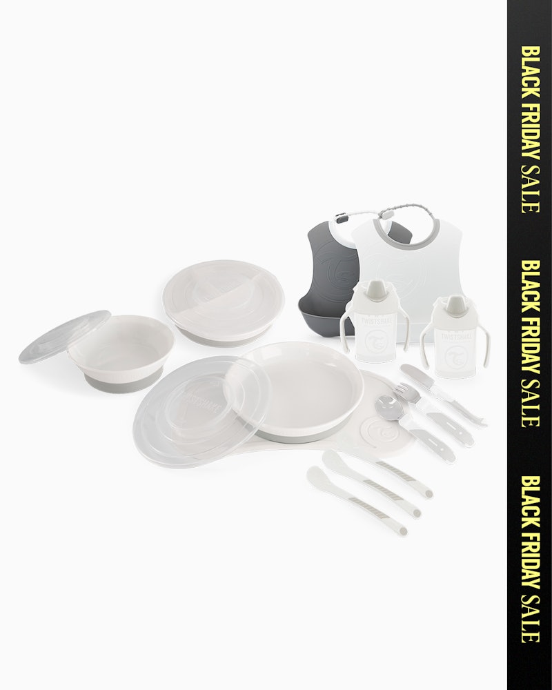Baby Tableware starter kit 6 mth+ / White - 1