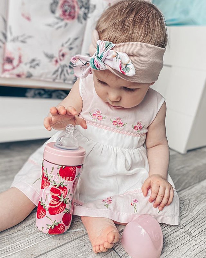 Anti-kolik Nappflaska Stål 330ml Strawberry 330 ml / 4 mån+ / Outlet - 5