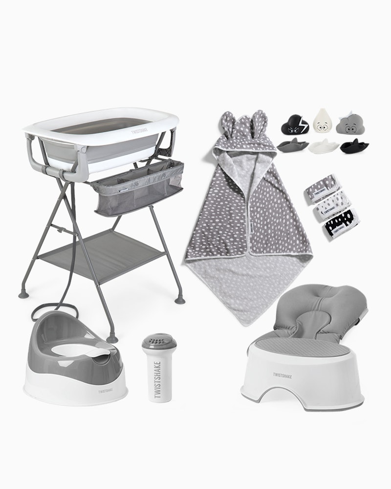 Ultimate Bath Kit 0 mth+ / Grey & White - 1