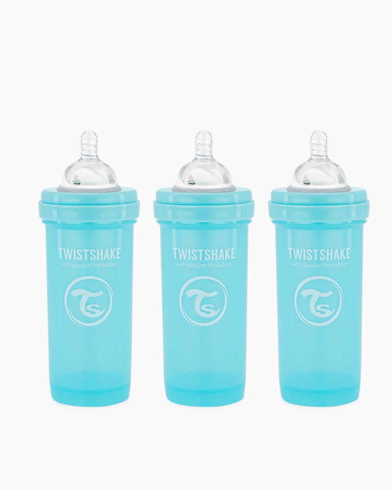 Anti-Kolik-Babyflasche 260ml 3-p 260 ml / 2 Monate+ / Blau - 1