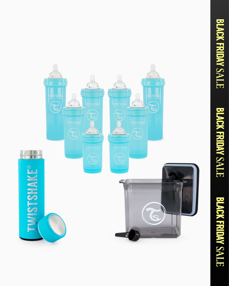 Komplett tåteflaske-pakke 0 mån+ / Blå - 1