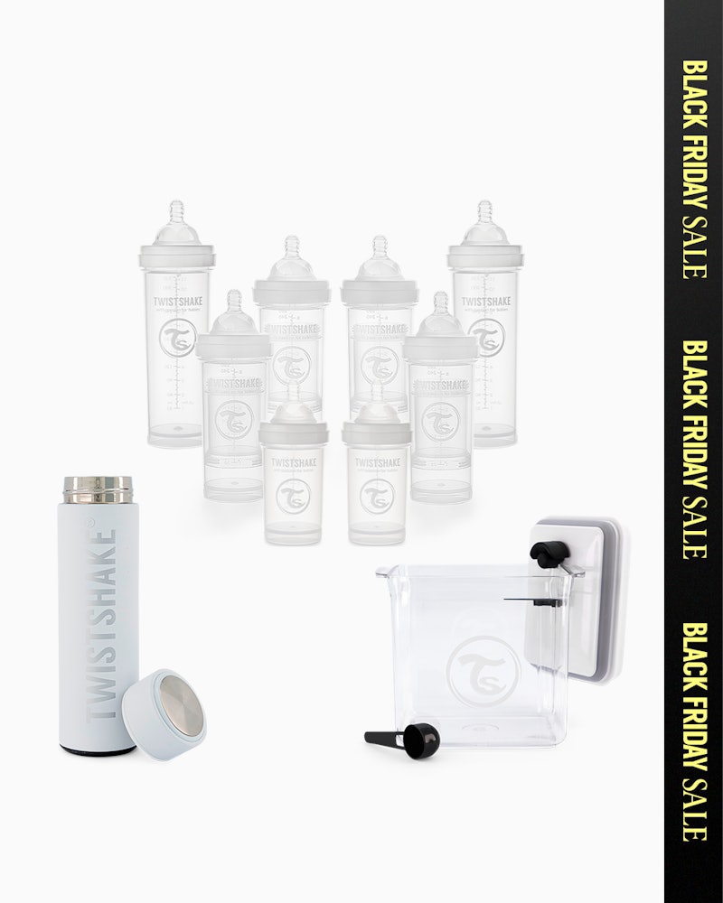 Komplett Nappflaskpaket 0 mån+ / Vit - 1