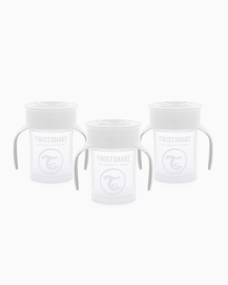 360 Pipmugg 3-pack 6 mån+ / Vit - 1