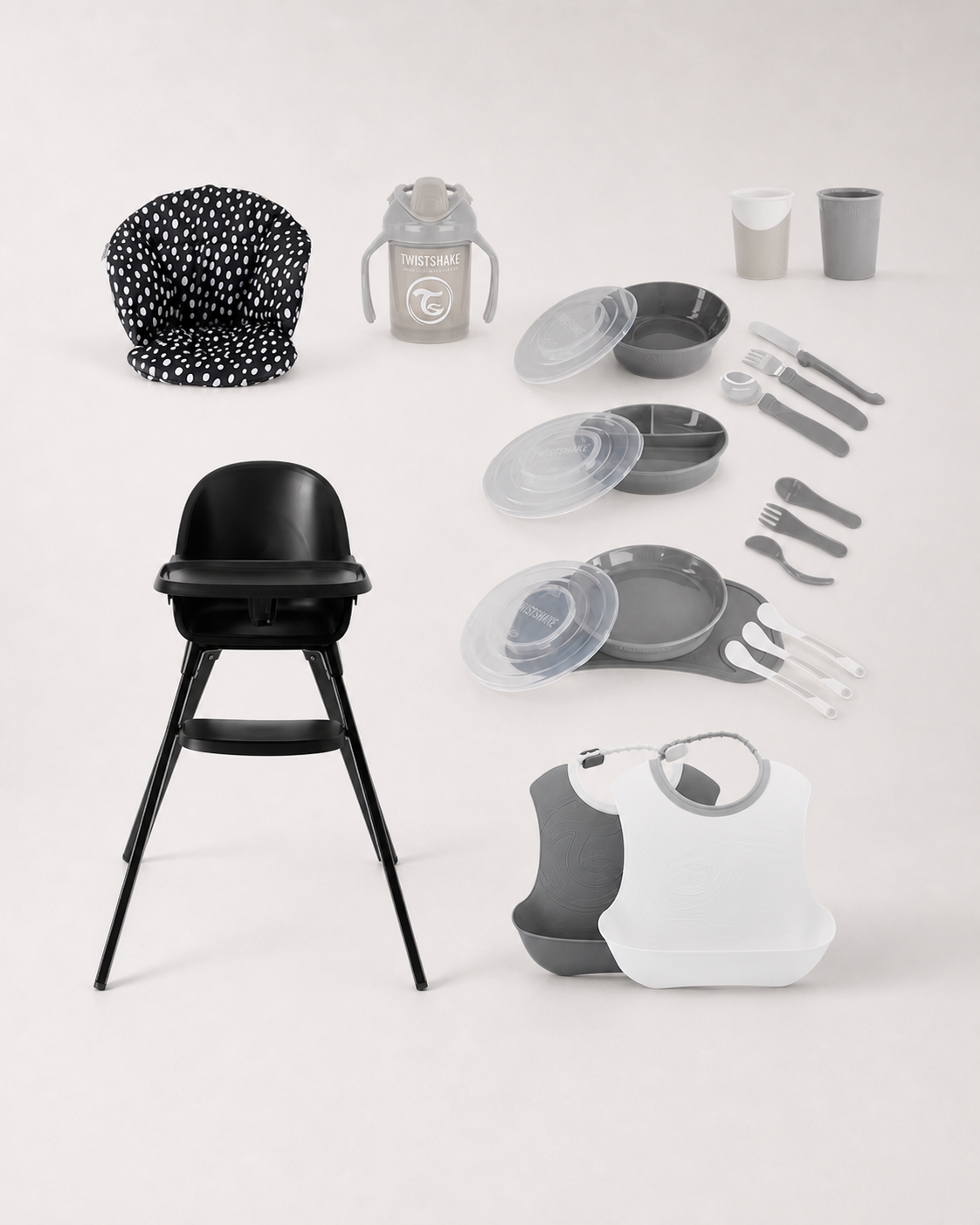 Complete Dining Set Black 6 mth+ / Black