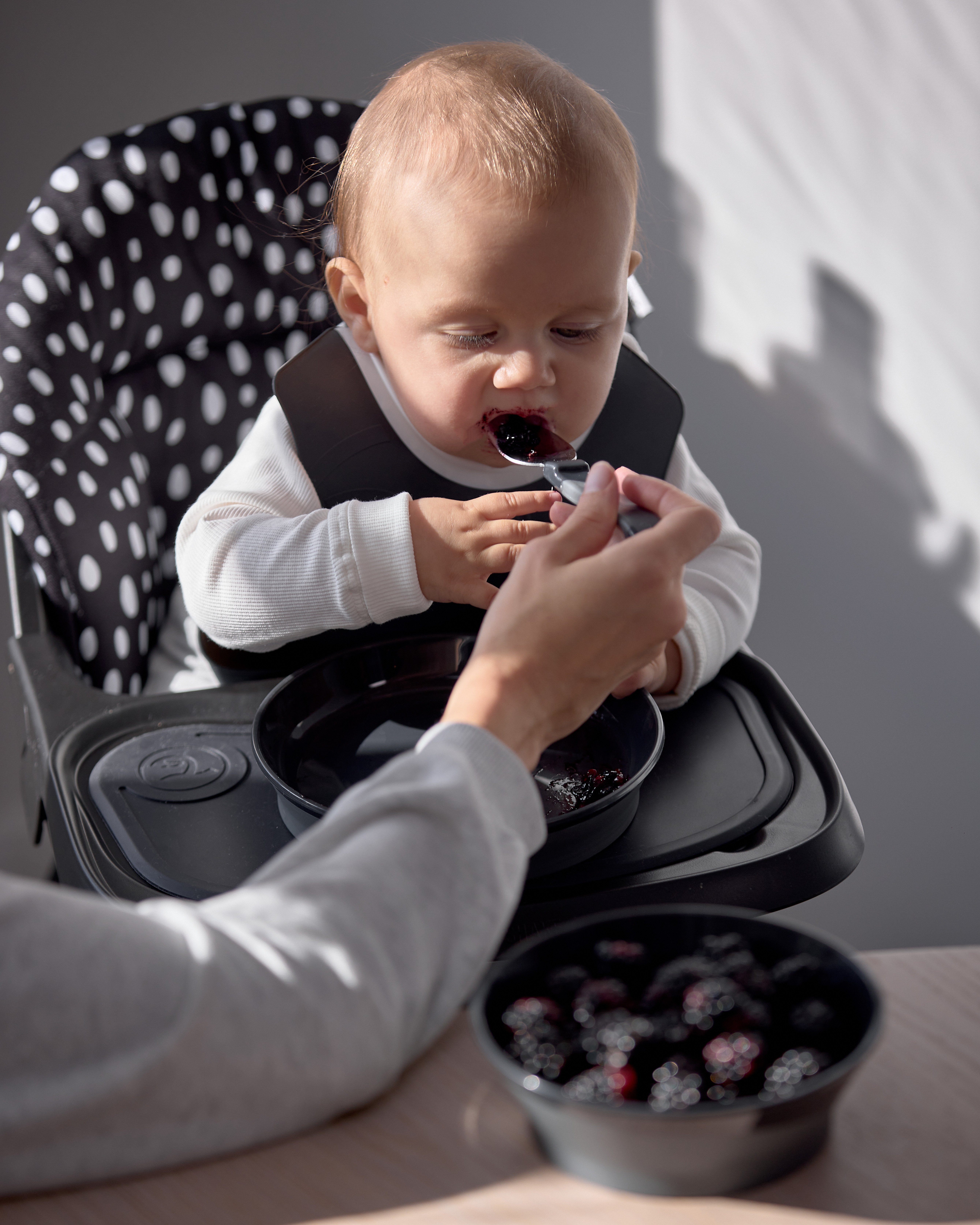 Komplett Barnmatstol 6 mån+ / Svart - hover