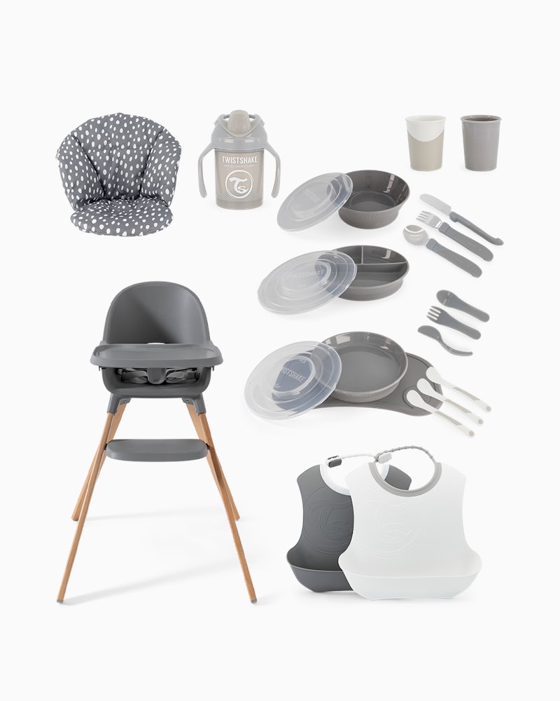 Højstol - Komplet Sæt 6 måned+ / Grå - 1