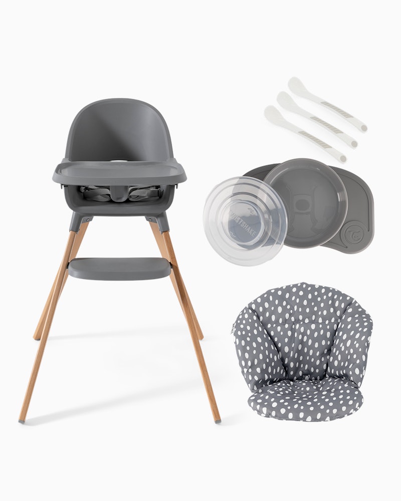 Highchair with accessories 6 mth+ / Grey - 1