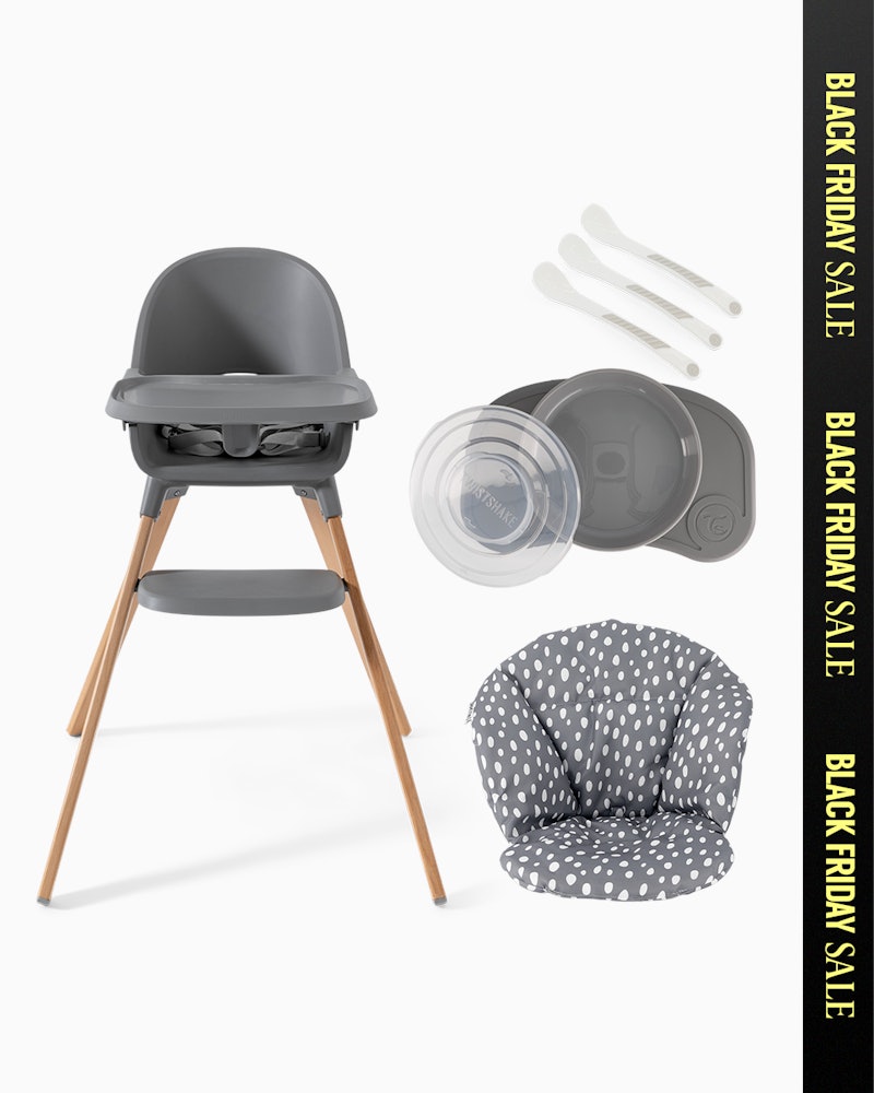 Highchair with accessories 6 mth+ / Grey - 1