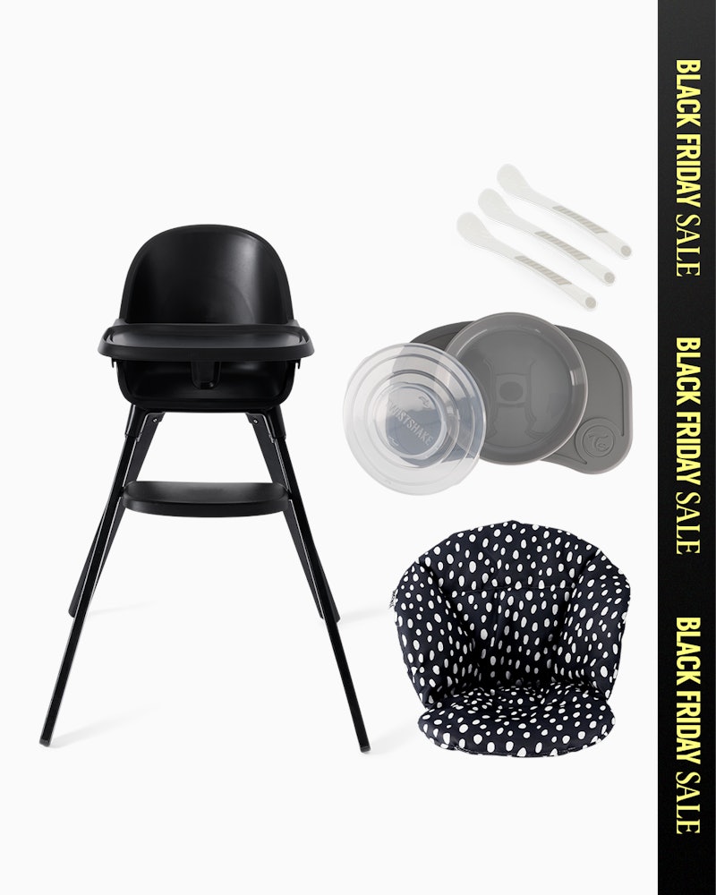 Barnestol - Startpakke 6 mån+ / Svart - 1