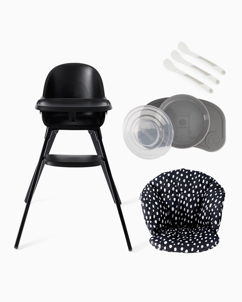 Højstol - Startsæt 6 måned+ / Sort - 1