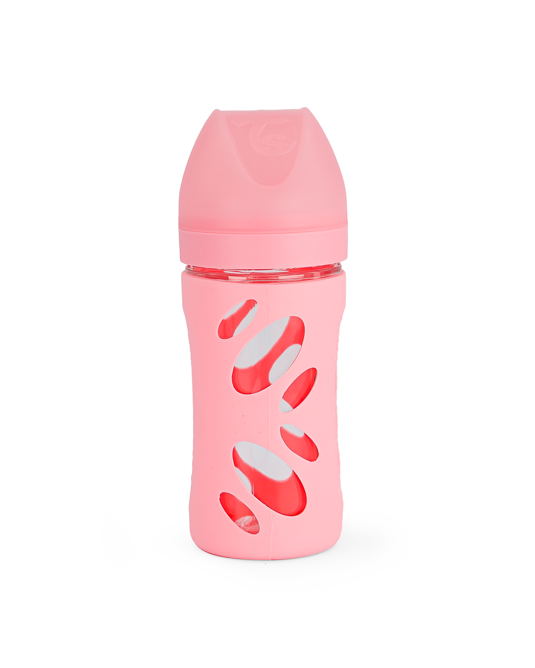 Pink glass baby store bottles