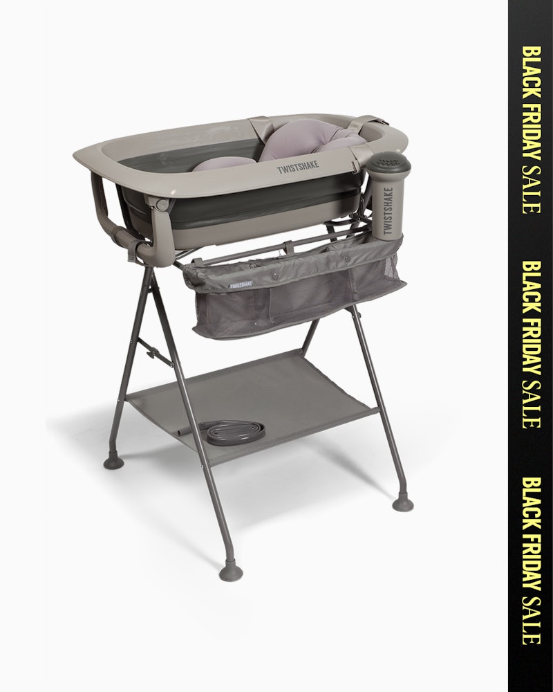 Kit bain de luxe Gris Délavé  - Baignoire pliable avec support de bain 0 mois+ / Gris Délavé - 1