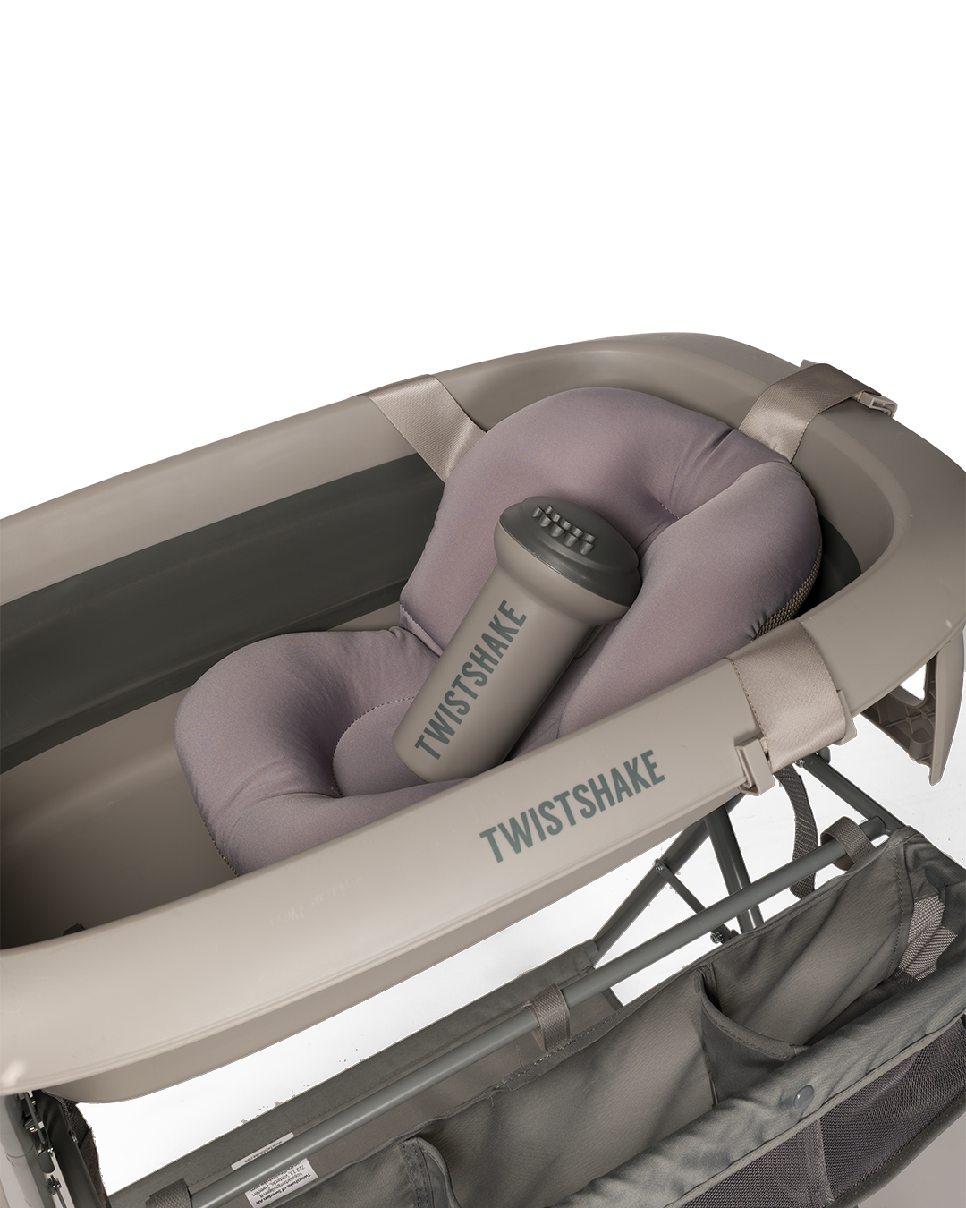 Kit bain de luxe Gris Délavé  - Baignoire pliable avec support de bain 0 mois+ / Gris Délavé - 4