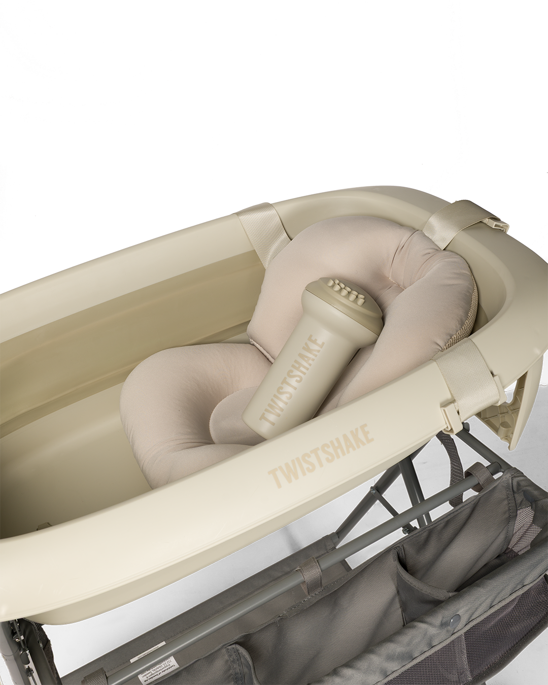 Lyxiga badpaketet Faded Beige - Ihopfällbar badbalja med badställning 0 mån+ / Faded Beige - 4
